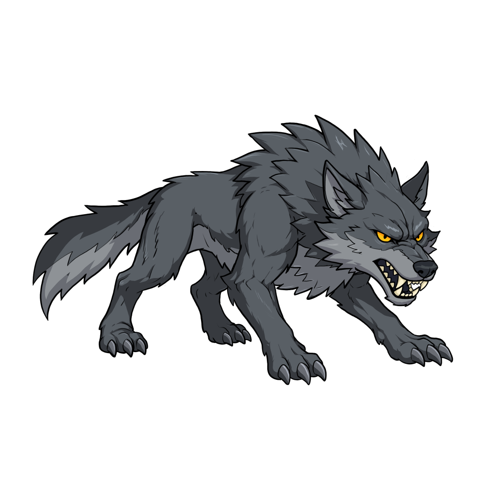 Wild Beast Wolf 2D Game Character Asset Pack - Layered PSD & Spine 2D Sprite